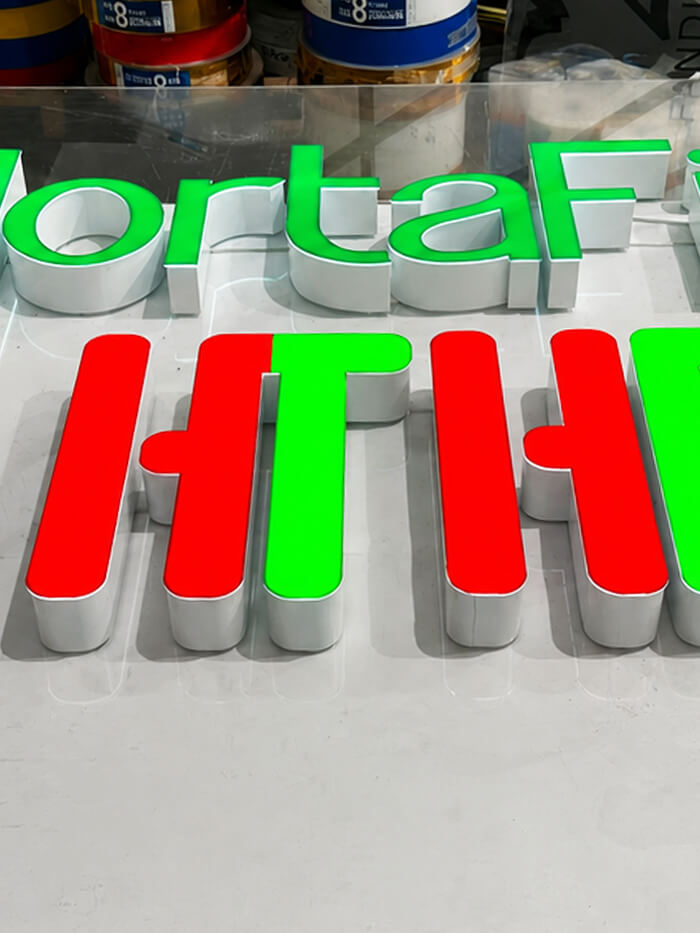 Rótulos Rótulo de letras huecas